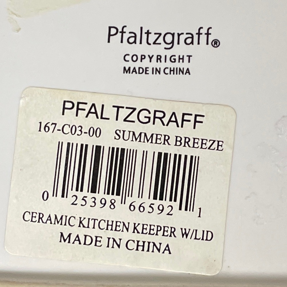 PFALTZGRAFF Floral MELISSA PATTERN Ceramic Butter/Cheese Dish with Lid stoneware - Picture 9 of 14